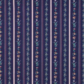 Flowers strips navy